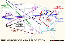 History of NBA Team Relocation | Sport$Biz | Martin J. Greenberg Sports Law